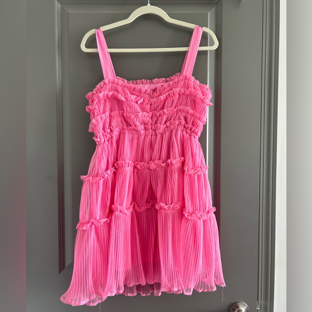 Pink Ruffle Dress